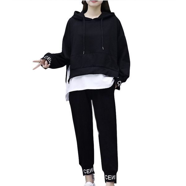 sports suit female autumn and winter student wear korean version of loose fashion women's bikes casual two piece set women 210727, White
sports suit female autumn and winter student wear korean version of loose fashion women's bikes casual two piece set women 210727, White