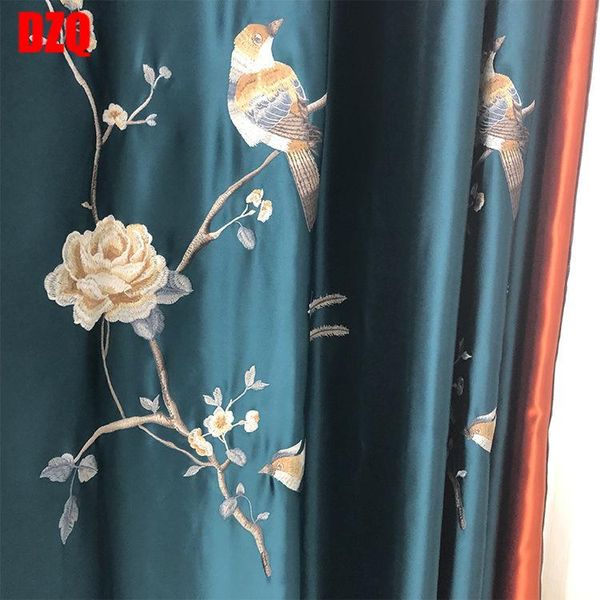 curtain & drapes manufacturer's chinese high-precision flower and bird embroidered curtains for living room bedroom finished products
curtain & drapes manufacturer's chinese high-precision flower and bird embroidered curtains for living room bedroom finished products