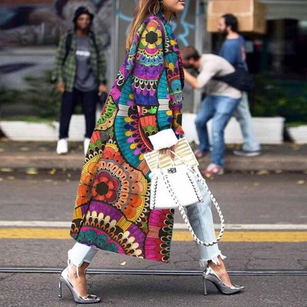 women's wool & blends print woolen coats women x long overcoats female outerwear, Black
women's wool & blends print woolen coats women x long overcoats female outerwear, Black