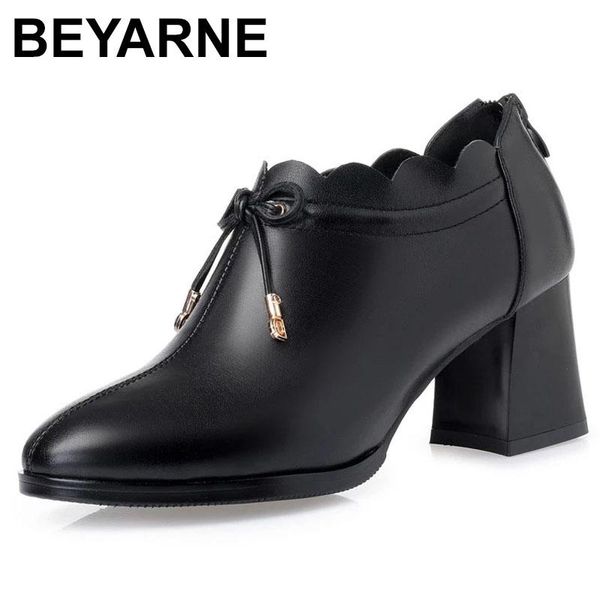 dress shoes beyarne women high heel 2021 autumn genuine leather square head fashion, Black
dress shoes beyarne women high heel 2021 autumn genuine leather square head fashion, Black