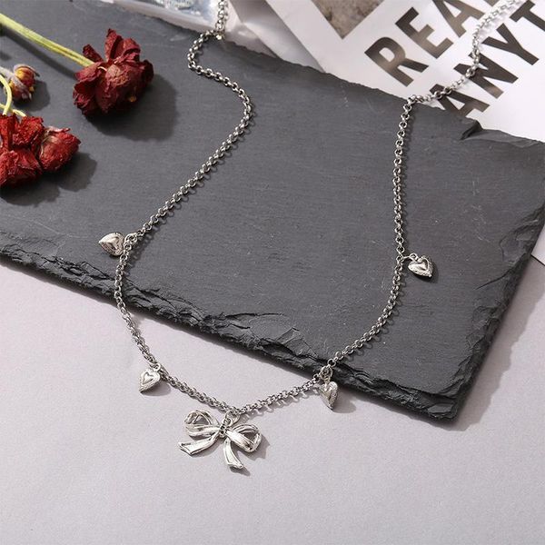 pendant necklaces sweet girls bowknot pendants for women trend heart letter silver color chain necklace neck collars collier jewelry
pendant necklaces sweet girls bowknot pendants for women trend heart letter silver color chain necklace neck collars collier jewelry