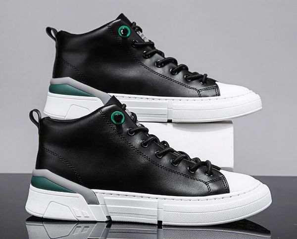 2021 Autumn New Designer Fashion Men Shoes High Tops Leather Casual Shoes Trend Shoes Man Sneakers Flat, Black
2021 Autumn New Designer Fashion Men Shoes High Tops Leather Casual Shoes Trend Shoes Man Sneakers Flat, Black