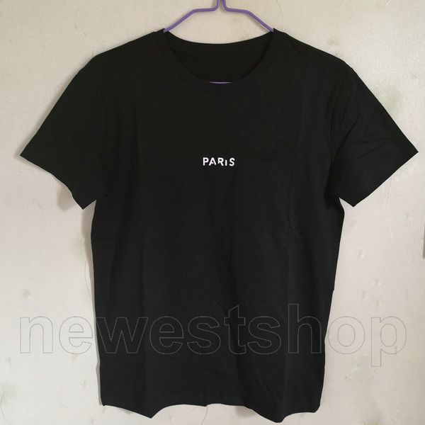 21ss version broken letter print tshirts fashion luxury designer for mens summer clothing t-shirt paris casual cotton tee t shirts, White;black