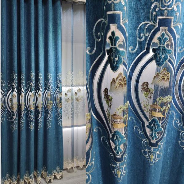 curtain & drapes chinese curtains for living room bedroom chenille embroidery high-end light luxury valance
curtain & drapes chinese curtains for living room bedroom chenille embroidery high-end light luxury valance