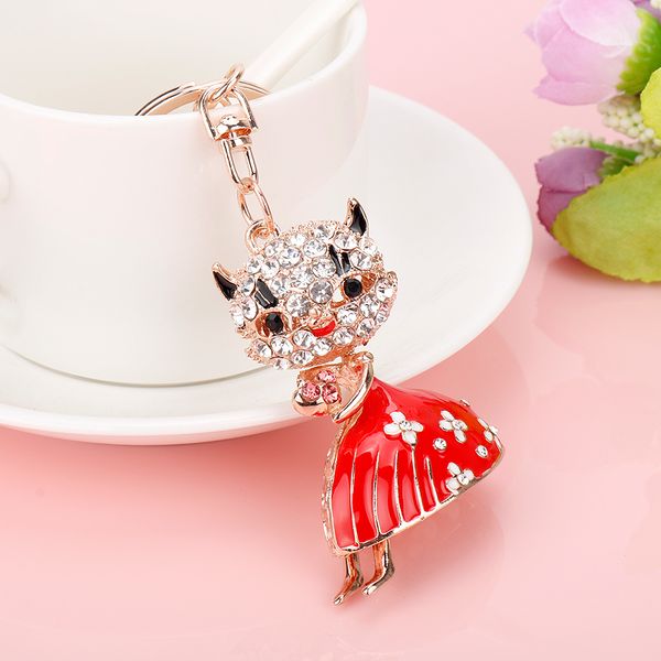 alloy keychain red princess dress cat key chain keyring accessories pet crystal rhinestone lovely cat jewelry for women girl, Silver
alloy keychain red princess dress cat key chain keyring accessories pet crystal rhinestone lovely cat jewelry for women girl, Silver