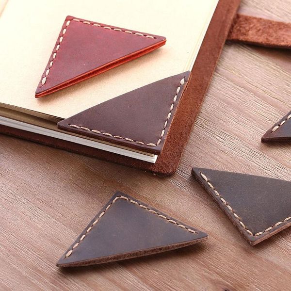 bookmark triangle paper notebook clip corner page marker for book school office teacher stationery genuine leather
bookmark triangle paper notebook clip corner page marker for book school office teacher stationery genuine leather