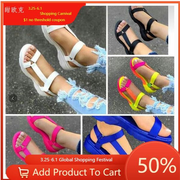 summer women's shoes fashion comfortable leisure sports sandals colorful thick soled, Black
summer women's shoes fashion comfortable leisure sports sandals colorful thick soled, Black