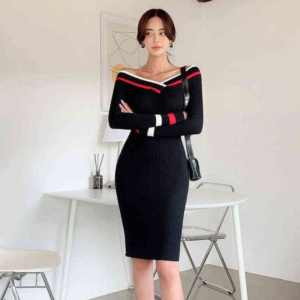 casual dresses 2022 korean autumn and winter cloth splicing color contrast straight neck slim fit dresses hip wrap skirt, Black;gray
casual dresses 2022 korean autumn and winter cloth splicing color contrast straight neck slim fit dresses hip wrap skirt, Black;gray
