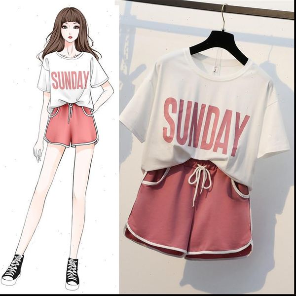 2pcs summer tracksuit women tracksuits t shirt two piece set and pants sport wear casual suit loose shorts, Gray
2pcs summer tracksuit women tracksuits t shirt two piece set and pants sport wear casual suit loose shorts, Gray