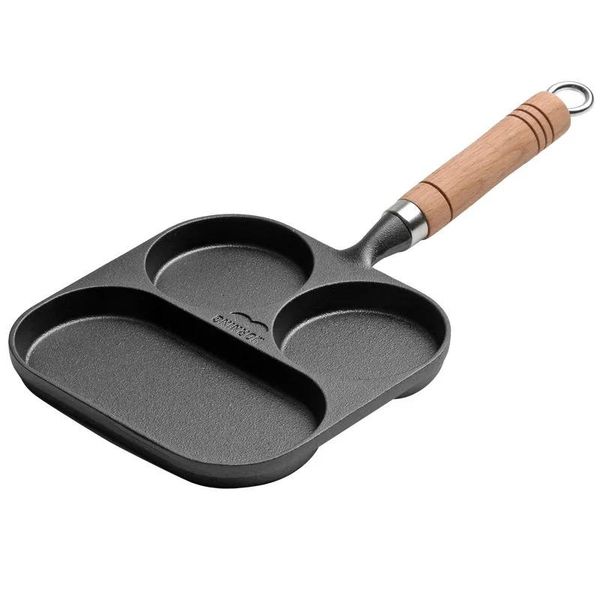 pans three cavities cast iron omelet pan for breakfast, non-stick egg frying cooker with wooden handle pots cooking
pans three cavities cast iron omelet pan for breakfast, non-stick egg frying cooker with wooden handle pots cooking