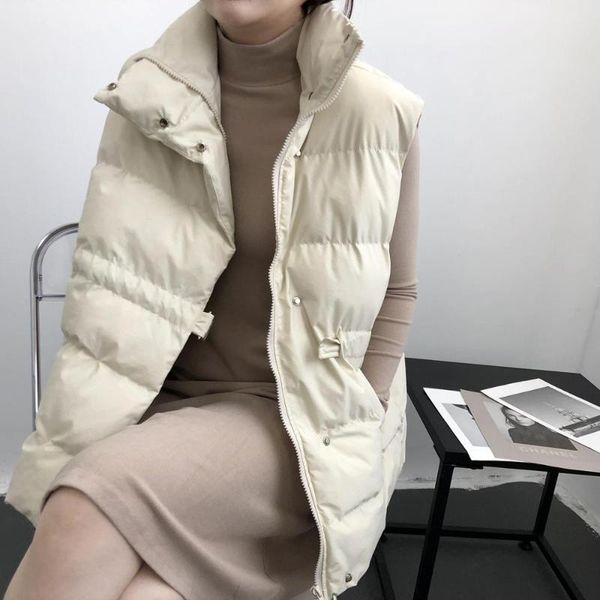 women's vests autumn winter women vest mandarin collar sleeveless short coat jacket waistcoat female loose colete feminino, Black;white
women's vests autumn winter women vest mandarin collar sleeveless short coat jacket waistcoat female loose colete feminino, Black;white