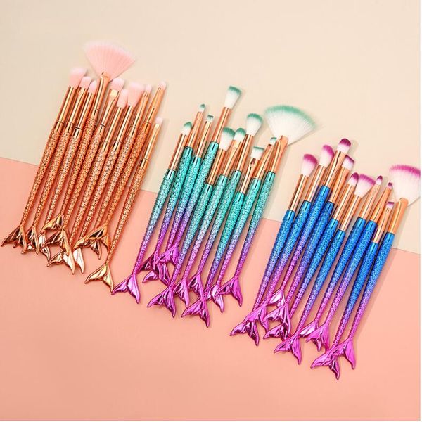 10pcs rose gold unique mermaid makeup brush set, synthetic hair with plastic handle cosmetic brushes, unicorn cosmetics brushes set
10pcs rose gold unique mermaid makeup brush set, synthetic hair with plastic handle cosmetic brushes, unicorn cosmetics brushes set