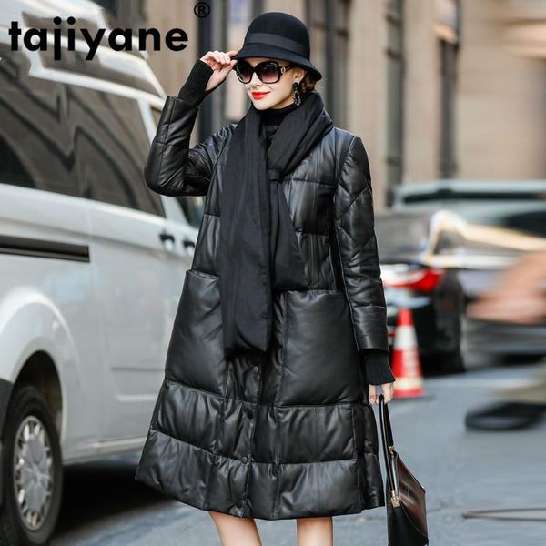 women's leather & faux real fur coat female genuine jacket autumn winter sheepskin down women clothes 2021 vintage thick zt4725, Black
women's leather & faux real fur coat female genuine jacket autumn winter sheepskin down women clothes 2021 vintage thick zt4725, Black