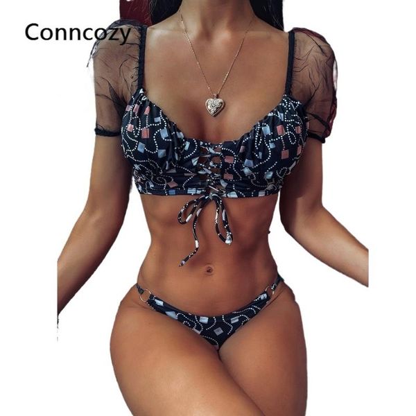 two-piece suits swimsuit women's mesh short sleeve printed bikini women 2 pieces swimwear one-piece
two-piece suits swimsuit women's mesh short sleeve printed bikini women 2 pieces swimwear one-piece