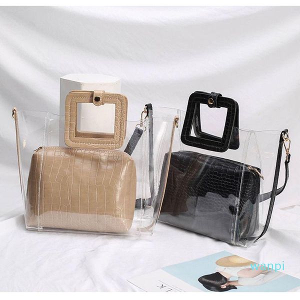 designer-waist bags women's transparent pvc beach handbag tote shoulder crossbody bag summer mini cosmetic
designer-waist bags women's transparent pvc beach handbag tote shoulder crossbody bag summer mini cosmetic