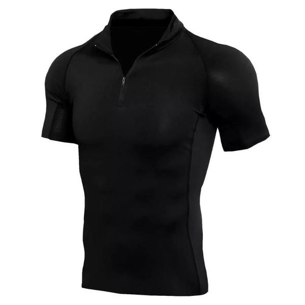 summer men's zipper fitness short sleeve training running elasticity t-shirt sports fast-drying clothes tight sleeves t-shirts, White;black
summer men's zipper fitness short sleeve training running elasticity t-shirt sports fast-drying clothes tight sleeves t-shirts, White;black