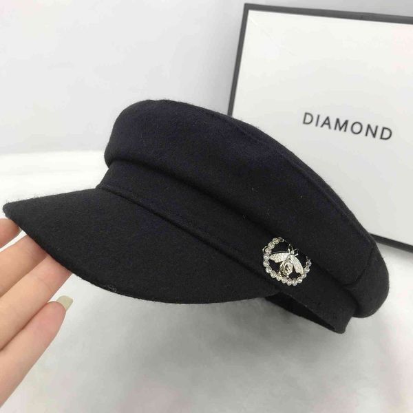 minority design tweed solid black navy hat fashion designer honeybee net red flat cap, Black;white
minority design tweed solid black navy hat fashion designer honeybee net red flat cap, Black;white