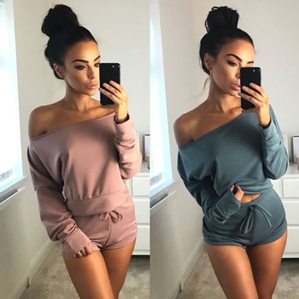women's jumpsuits & rompers fashion womens 2pcs set off shoulder bodysuits ladies mini shorts playsuit size long sleeve o neck pul, Black;white
women's jumpsuits & rompers fashion womens 2pcs set off shoulder bodysuits ladies mini shorts playsuit size long sleeve o neck pul, Black;white