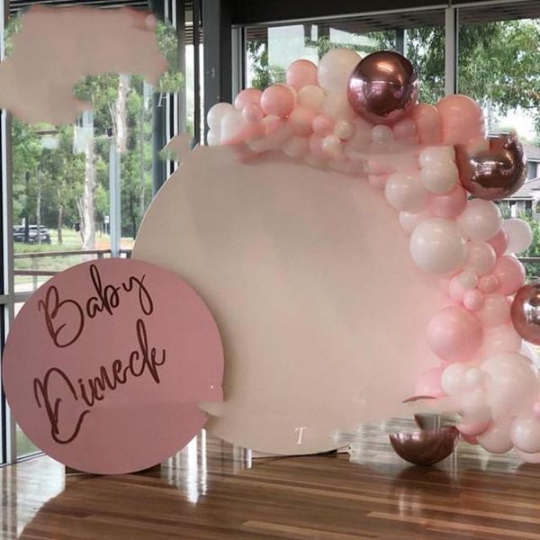 party decoration wedding furniture plated pvc mental round backdrop yudao1151