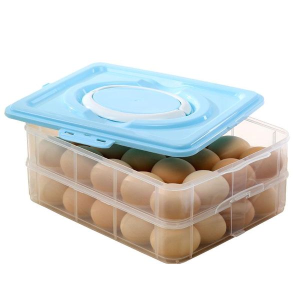 storage bottles & jars pp double layer stackable egg box refrigerator home gift packaging tray
storage bottles & jars pp double layer stackable egg box refrigerator home gift packaging tray
