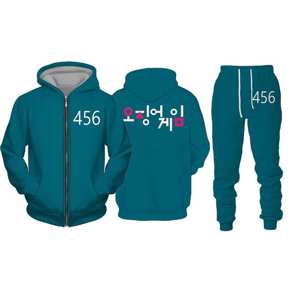 jogging clothing korean show squid cosplay game men's hoodie sets winter sportswear oversized 456 autumn sweater round six can be custo, Black;red
jogging clothing korean show squid cosplay game men's hoodie sets winter sportswear oversized 456 autumn sweater round six can be custo, Black;red