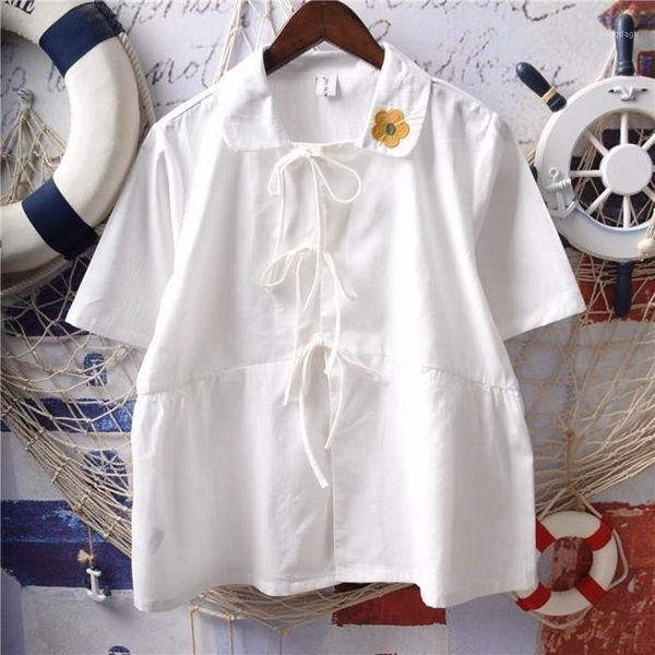 women's blouses & shirts summer women shirt short sleeve solid white with tie bow japanese korean 2021 style female lapel blusas
women's blouses & shirts summer women shirt short sleeve solid white with tie bow japanese korean 2021 style female lapel blusas