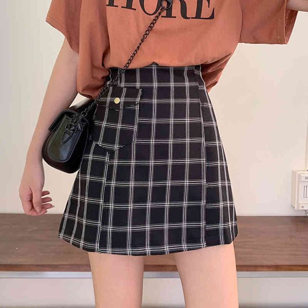plaid high waist causal all match s-l 3 sizes vintage fashion pocket a-line simple women mini skirts 210522, Black
plaid high waist causal all match s-l 3 sizes vintage fashion pocket a-line simple women mini skirts 210522, Black