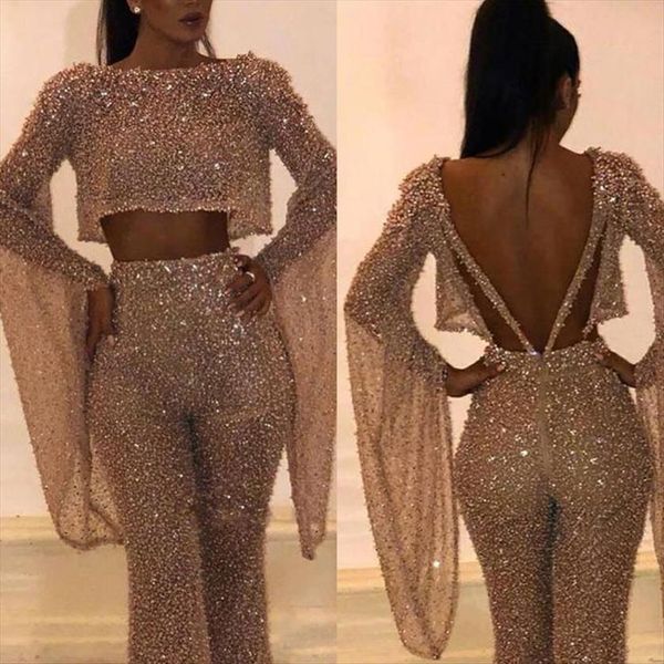 party elegant o neck gilding womens jumpsuits long sleeves bling backless fake 2 piece set rompers modern ladies streetwear, Black;white
party elegant o neck gilding womens jumpsuits long sleeves bling backless fake 2 piece set rompers modern ladies streetwear, Black;white