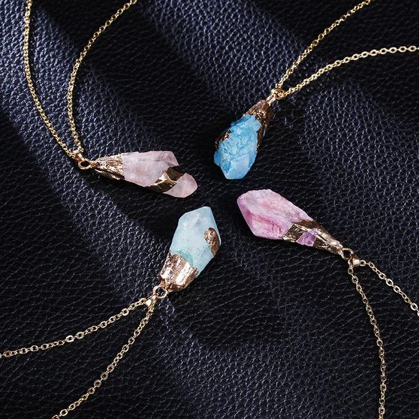 pendant necklaces classic handmade twining irregular natural stone purple crystal pink quartz necklace for women, Silver
pendant necklaces classic handmade twining irregular natural stone purple crystal pink quartz necklace for women, Silver
