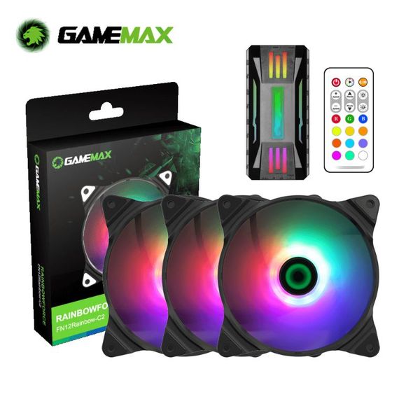 gamemax rainbow-c2 pc cooling fan adjust argb case 120mm quiet control aura sync computer cooler rgb fans & coolings
gamemax rainbow-c2 pc cooling fan adjust argb case 120mm quiet control aura sync computer cooler rgb fans & coolings