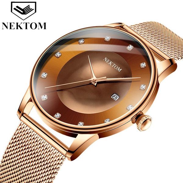 wristwatches nektom sports men's watches waterproof fashion cool watch men ultra thin dial quartz relogio masculino, Slivery;brown
wristwatches nektom sports men's watches waterproof fashion cool watch men ultra thin dial quartz relogio masculino, Slivery;brown