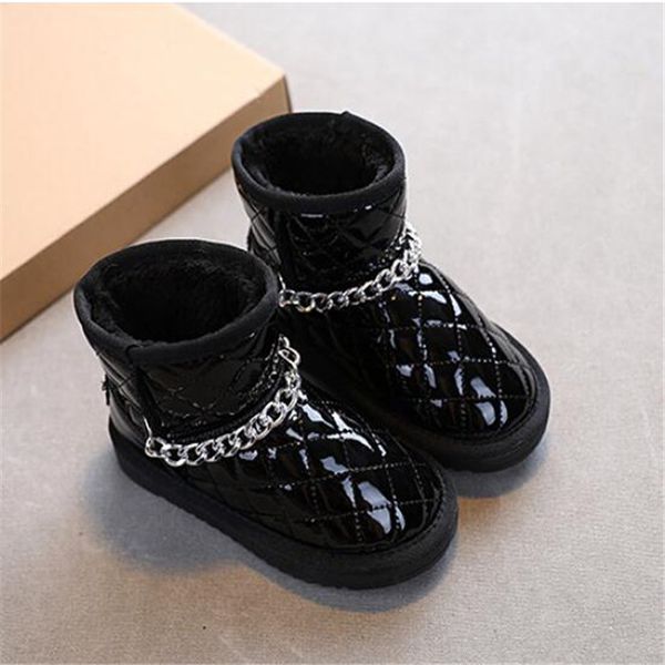 children' classic snow boots kids girl baby plush winter shoes boys waterproof anti-skid ankle booties, Black;grey
children' classic snow boots kids girl baby plush winter shoes boys waterproof anti-skid ankle booties, Black;grey