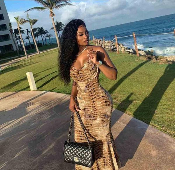 serpentine print maxi dress women camis v-neck bodycon mermaid gown female waist shaping vestidos trend summer casual dresses, Black;gray
serpentine print maxi dress women camis v-neck bodycon mermaid gown female waist shaping vestidos trend summer casual dresses, Black;gray
