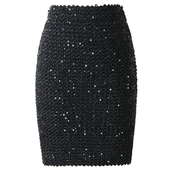 solid polyester color elastic women skirt high waist sequins patchwork bodycon mini, Black
solid polyester color elastic women skirt high waist sequins patchwork bodycon mini, Black