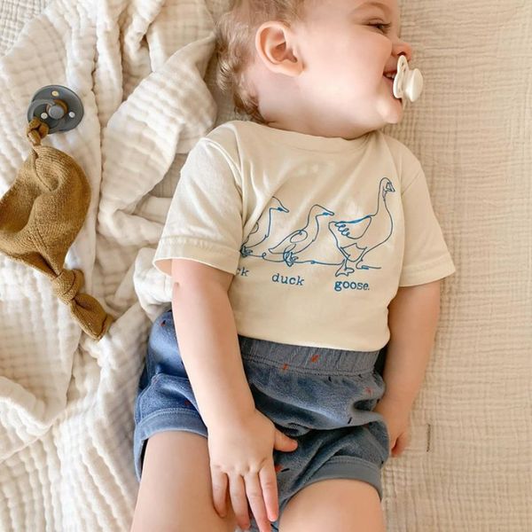 ins style simple printing short sleeve white tshirt boys and girls children's summer cotton foreign baby clothes
ins style simple printing short sleeve white tshirt boys and girls children's summer cotton foreign baby clothes