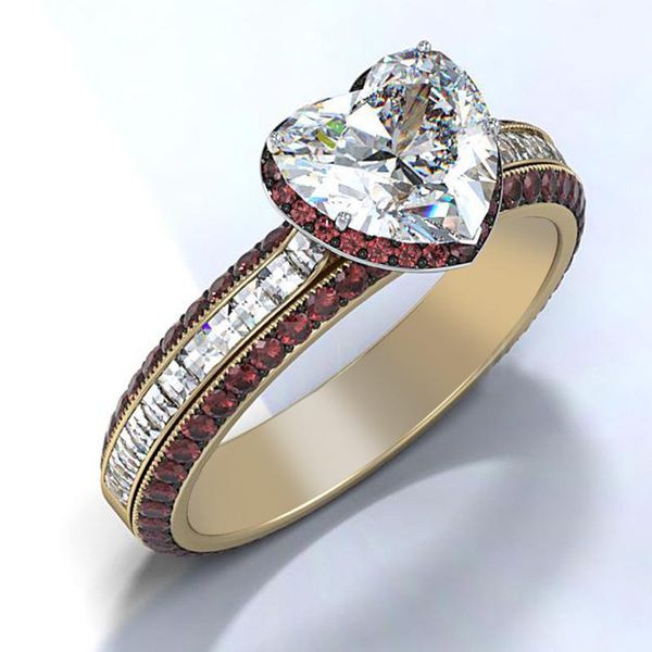 wedding rings youhaocc fashion engagement exquisite love heart shaped women's luxury zircon gorgeous jewelry, Slivery;golden
wedding rings youhaocc fashion engagement exquisite love heart shaped women's luxury zircon gorgeous jewelry, Slivery;golden