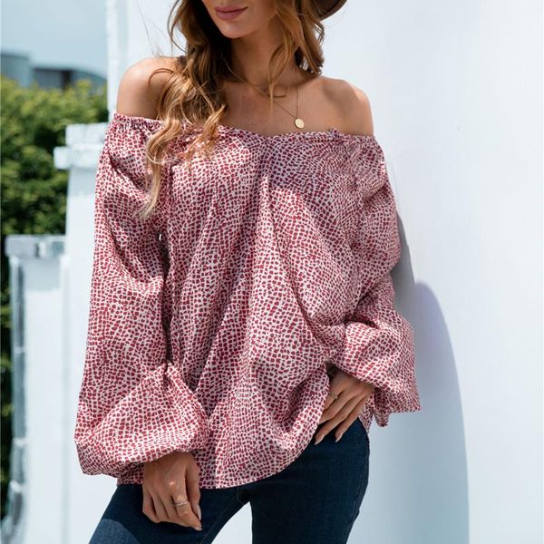 women's blouses & shirts 2021 spring autumn women dot print lantern sleeve oversized female loose v neck off shoulder blusas top, White
women's blouses & shirts 2021 spring autumn women dot print lantern sleeve oversized female loose v neck off shoulder blusas top, White