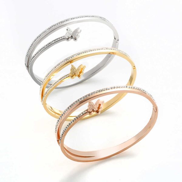 luxury butterfly crystal bracelets for women gold color stainless steel luxury fashion men cuff bangle women's charm jewelry q0717, Black
luxury butterfly crystal bracelets for women gold color stainless steel luxury fashion men cuff bangle women's charm jewelry q0717, Black
