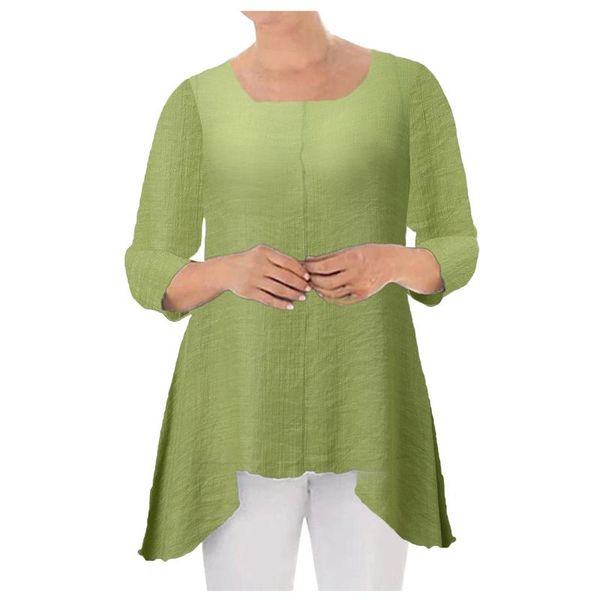 women's blouses & shirts women loose elegant irregular pullover long sleeve round neck casual solid shirt blouse blusas mujer de moda, White
women's blouses & shirts women loose elegant irregular pullover long sleeve round neck casual solid shirt blouse blusas mujer de moda, White