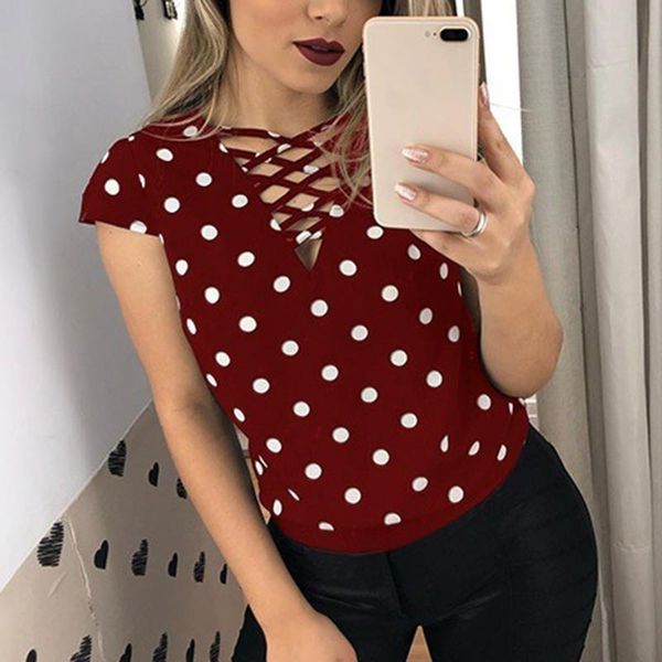 spring summer spots printing women's blouse shirt regular clothing short sleeve casual lady's blusas sj2365c blouses & shirts, White
spring summer spots printing women's blouse shirt regular clothing short sleeve casual lady's blusas sj2365c blouses & shirts, White
