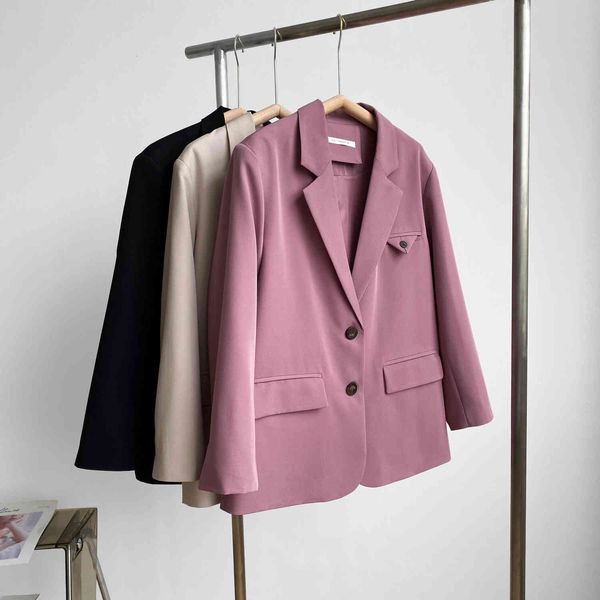women's suits & blazers single-breasted black jacket 2021 korean spring loose stylish ladies and jackets office lady, White;black
women's suits & blazers single-breasted black jacket 2021 korean spring loose stylish ladies and jackets office lady, White;black