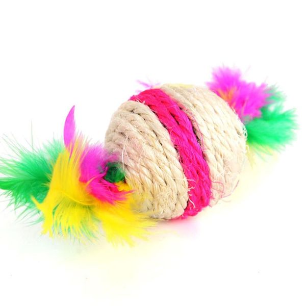 cat toys exercise random color diy rotatable home toy rolling feather playing pet accessories sisal ball
cat toys exercise random color diy rotatable home toy rolling feather playing pet accessories sisal ball