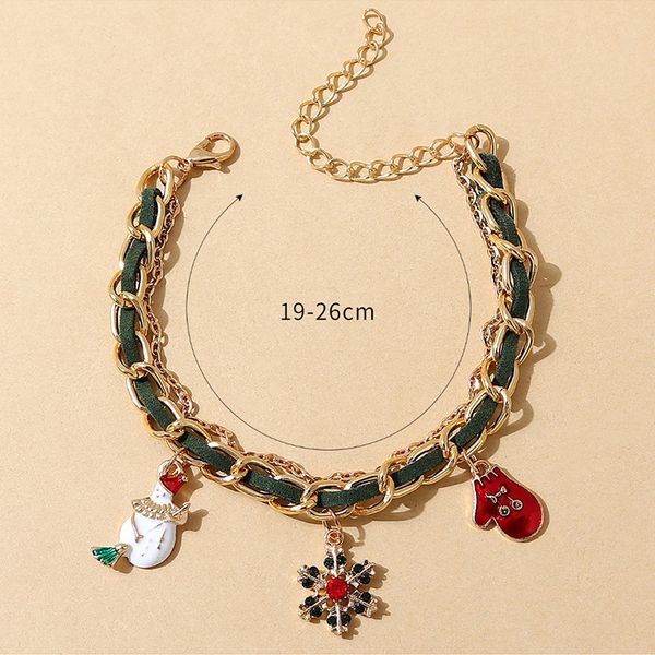 5 pcs / lot new design charm bracelets christmas series small fresh and wild creative snow doll fashion bracelet gift wrong for women girl n, Golden;silver
5 pcs / lot new design charm bracelets christmas series small fresh and wild creative snow doll fashion bracelet gift wrong for women girl n, Golden;silver