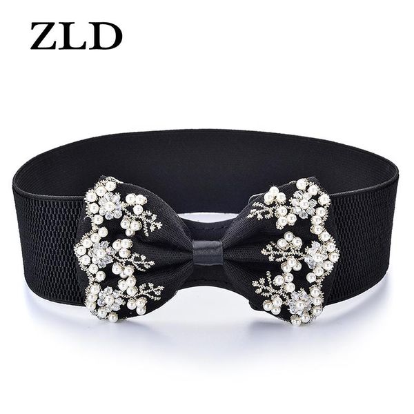 belts zld fashion for women imitation pearl embroidery bow elastic decorative dress casual wide girdle correas para mujer, Black;brown
belts zld fashion for women imitation pearl embroidery bow elastic decorative dress casual wide girdle correas para mujer, Black;brown
