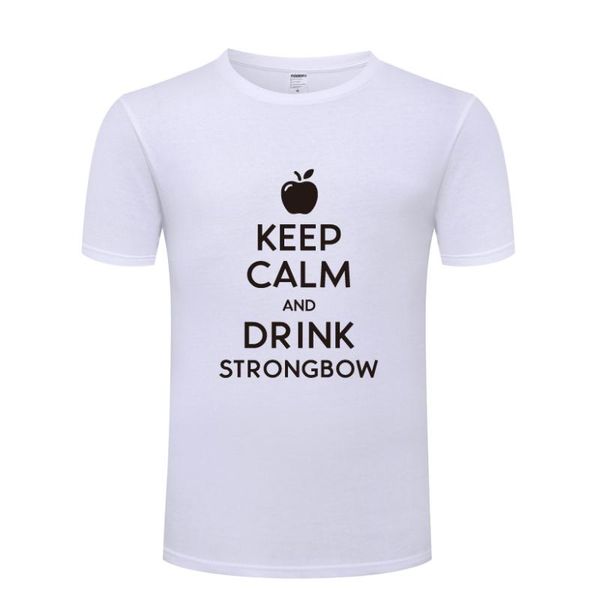 men's t-shirts keep calm and drink strongbow lettered christmas birthday gift creative, White;black
men's t-shirts keep calm and drink strongbow lettered christmas birthday gift creative, White;black