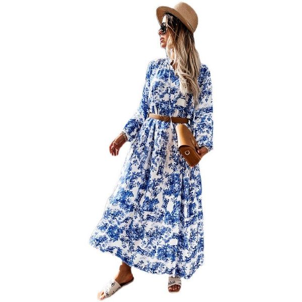 casual dresses elegant women's dress 2021 blue print maxi women boho long sleeve v neck collar shirt robe, Black;gray
casual dresses elegant women's dress 2021 blue print maxi women boho long sleeve v neck collar shirt robe, Black;gray