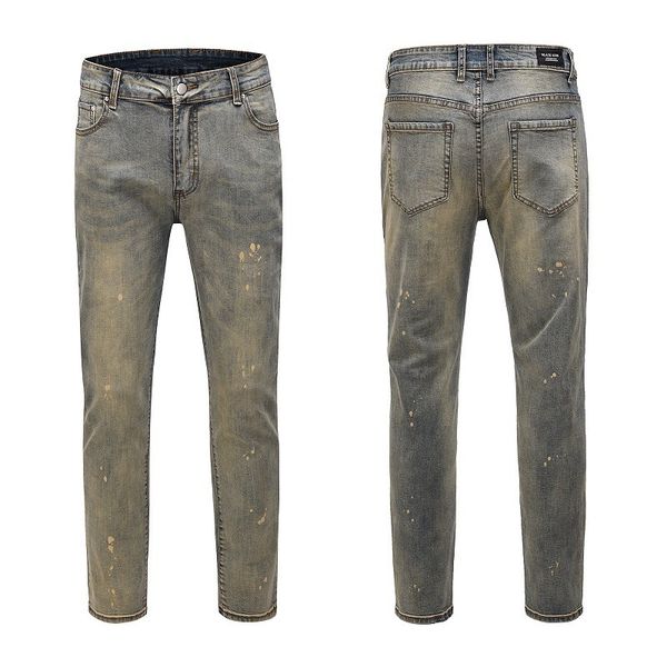 high street kanye same heavy wash splash ink paint spot slim men's jeans fashion, Black
high street kanye same heavy wash splash ink paint spot slim men's jeans fashion, Black