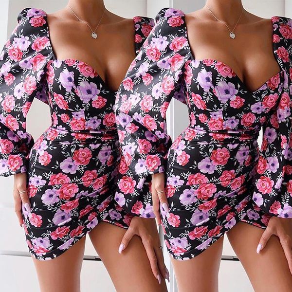 casual dresses 2021 women ladies evening party flower dress prom ball mini long puff sleeve slim club, Black;gray
casual dresses 2021 women ladies evening party flower dress prom ball mini long puff sleeve slim club, Black;gray
