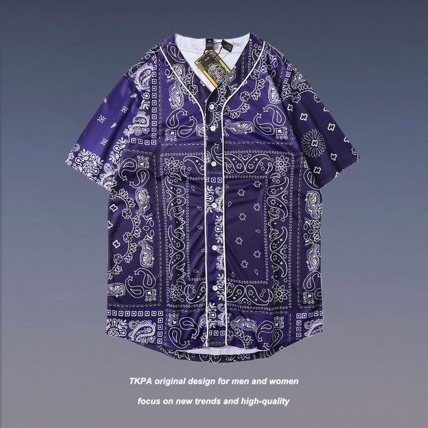 tkpa west coast hip hop baseball jacket cashew flower thin hip hop high street loose short sleeve t-shirt, White
tkpa west coast hip hop baseball jacket cashew flower thin hip hop high street loose short sleeve t-shirt, White