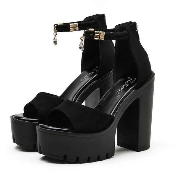 dress shoes 2021 women summer stripper 13cm square high heels fashion wedges luxury flock rome sandals boots 5cm platform fetish prom, Black
dress shoes 2021 women summer stripper 13cm square high heels fashion wedges luxury flock rome sandals boots 5cm platform fetish prom, Black